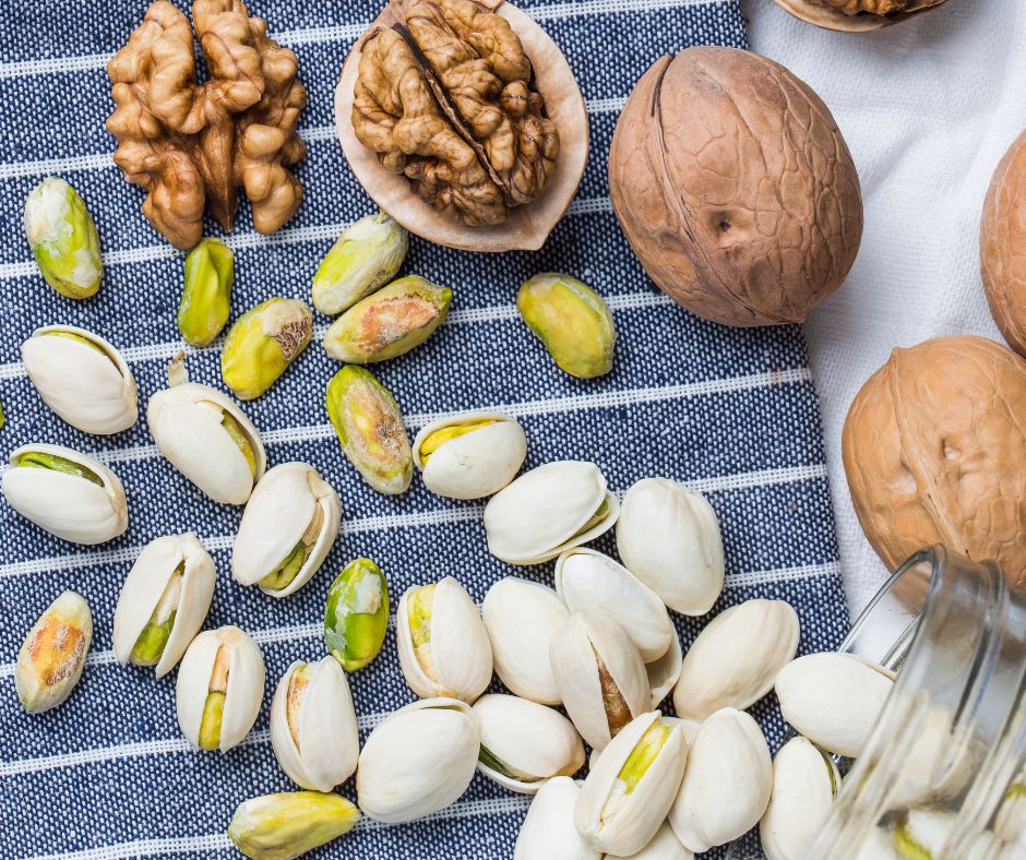 Pistachios and Walnuts